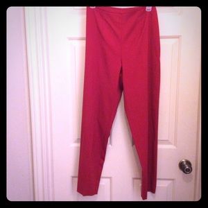 Christina Hope 10P red side zip elastic back pants